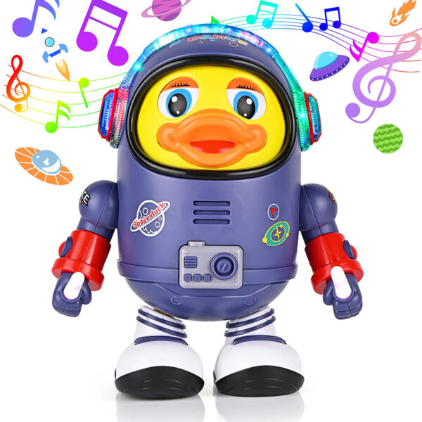 Bzd5Baby-Duck-Toy-Musical-Interactive-Toy-Electric-with-Lights-and-Sounds-Dancing-Robot-Space-Elements-for